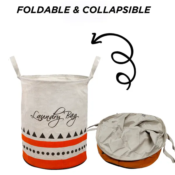 Foldable_Laundry_Bag_Capacity_45L_(Material-_Canvas,_Color-_Orange,_Size-17x14_Inches)
