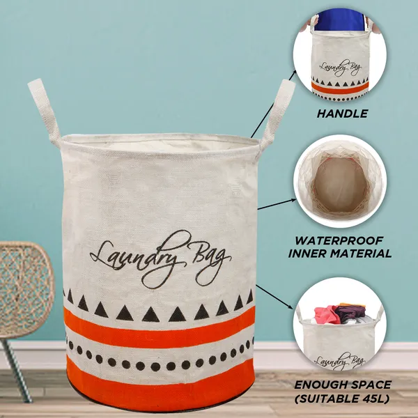 Foldable_Laundry_Bag_Capacity_45L_(Material-_Canvas,_Color-_Orange,_Size-17x14_Inches)