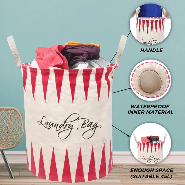 Foldable_Laundry_Bag_Capacity_45L_(Material-_Canvas,_Color-_Red,_Size-17x14_Inches)