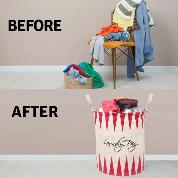 Foldable_Laundry_Bag_Capacity_45L_(Material-_Canvas,_Color-_Red,_Size-17x14_Inches)