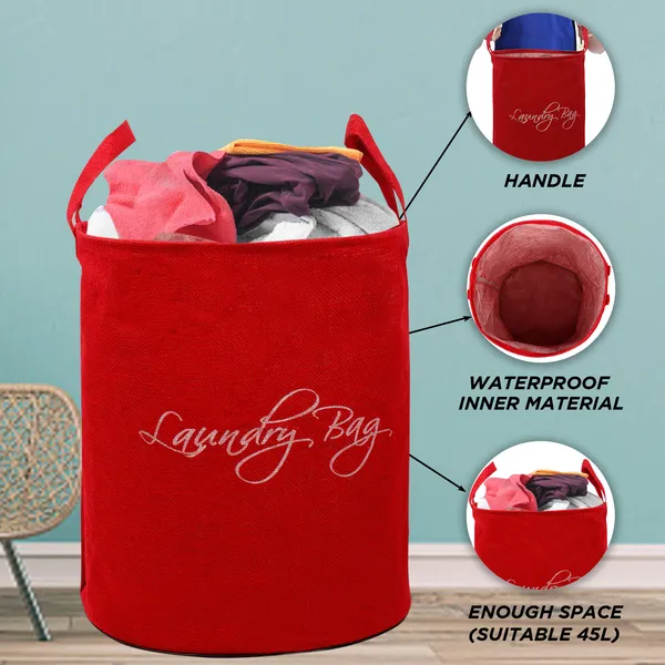 Foldable_Laundry_Bag_Capacity_45L_(Material-_Jute,_Color-_Red,_Size-17x14_Inches)
