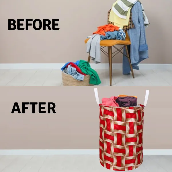 Foldable_Laundry_Bag_Capacity_45L_(Material-_Polyester,_Color-_Red,_Size-17x14_Inches)