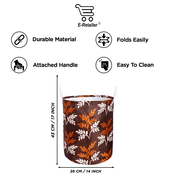 Foldable_Laundry_Bag_Capacity_45L_(Material-_Polyester,_Color-_Brown,_Size-17x14_Inches)