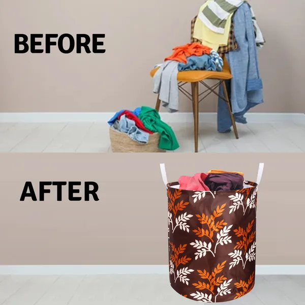 Foldable_Laundry_Bag_Capacity_45L_(Material-_Polyester,_Color-_Brown,_Size-17x14_Inches)