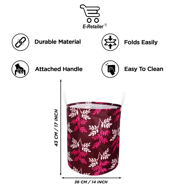 Foldable_Laundry_Bag_Capacity_45L_(Material-_Polyester,_Color-_Purple,_Size-17x14_Inches)