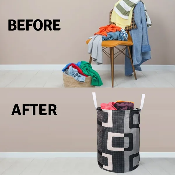 Foldable_Laundry_Bag_Capacity_45L_(Material-_Polyester,_Color-_Black,_Size-17x14_Inches)