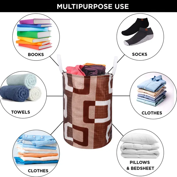 Foldable_Laundry_Bag_Capacity_45L_(Material-_Polyester,_Color-_Brown,_Size-17x14_Inches)