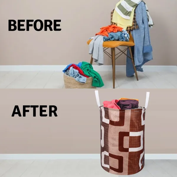 Foldable_Laundry_Bag_Capacity_45L_(Material-_Polyester,_Color-_Brown,_Size-17x14_Inches)