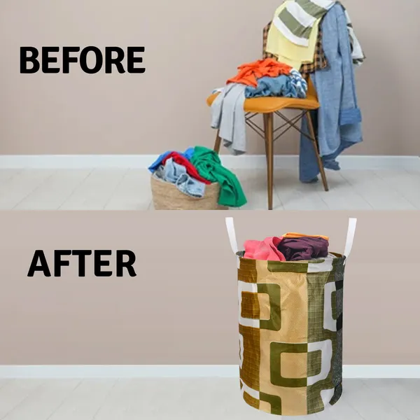 Foldable_Laundry_Bag_Capacity_45L_(Material-_Polyester,_Color-_Green,_Size-17x14_Inches)
