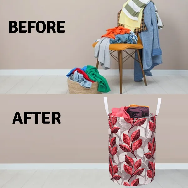 Foldable_Laundry_Bag_Capacity_45L_(Material-_Polyester,_Color-_Pink,_Size-17x14_Inches)