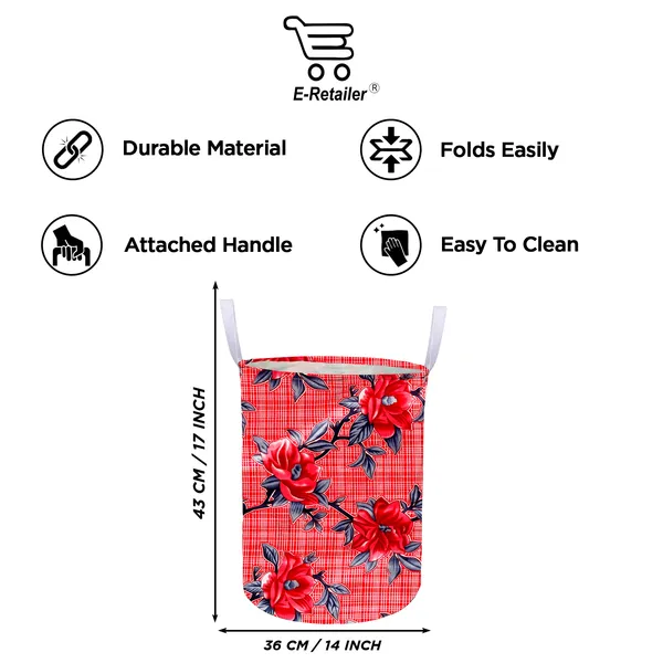 Foldable_Laundry_Bag_Capacity_45L_(Material-_Polyester,_Color-_Red,_Size-17x14_Inches)