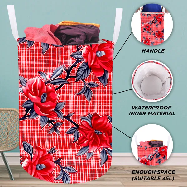 Foldable_Laundry_Bag_Capacity_45L_(Material-_Polyester,_Color-_Red,_Size-17x14_Inches)