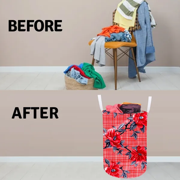 Foldable_Laundry_Bag_Capacity_45L_(Material-_Polyester,_Color-_Red,_Size-17x14_Inches)