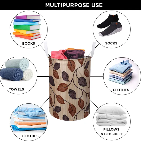 Foldable_Laundry_Bag_Capacity_45L_(Material-_Polyester,_Color-_Brown,_Size-17x14_Inches)