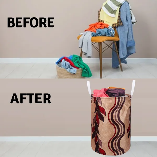 Foldable_Laundry_Bag_Capacity_45L_(Material-_Polyester,_Color-_Red,_Size-17x14_Inches)