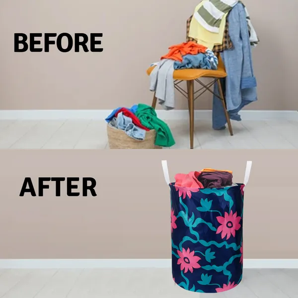Foldable_Laundry_Bag_Capacity_45L_(Material-_Polyester,_Color-_Blue,_Size-17x14_Inches)