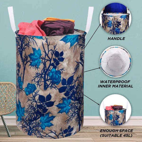 Foldable_Laundry_Bag_Capacity_45L_(Material-_Polyester,_Color-_Blue,_Size-17x14_Inches)
