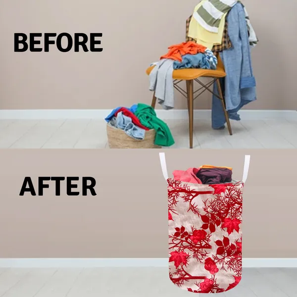 Foldable_Laundry_Bag_Capacity_45L_(Material-_Polyester,_Color-_Red,_Size-17x14_Inches)