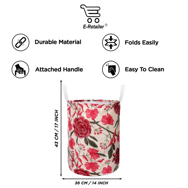 Foldable_Laundry_Bag_Capacity_45L_(Material-_Polyester,_Color-_Red,_Size-17x14_Inches)
