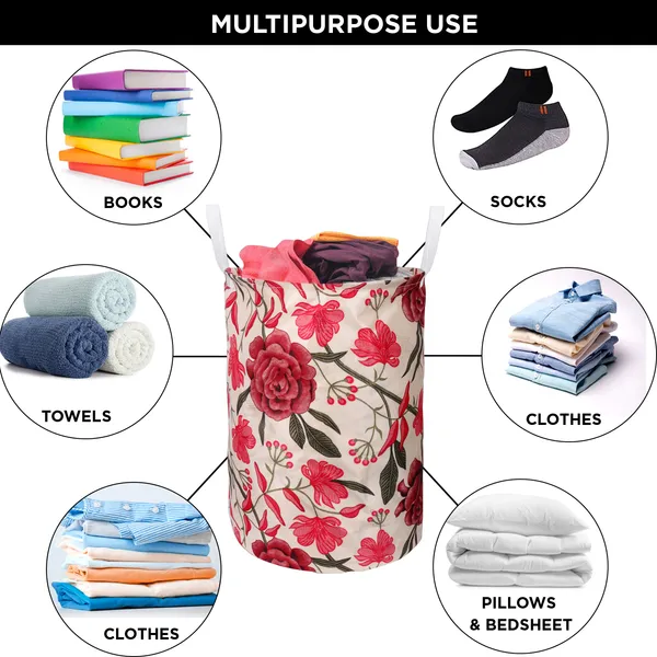 Foldable_Laundry_Bag_Capacity_45L_(Material-_Polyester,_Color-_Red,_Size-17x14_Inches)