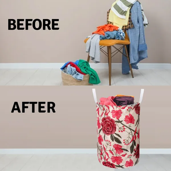 Foldable_Laundry_Bag_Capacity_45L_(Material-_Polyester,_Color-_Red,_Size-17x14_Inches)
