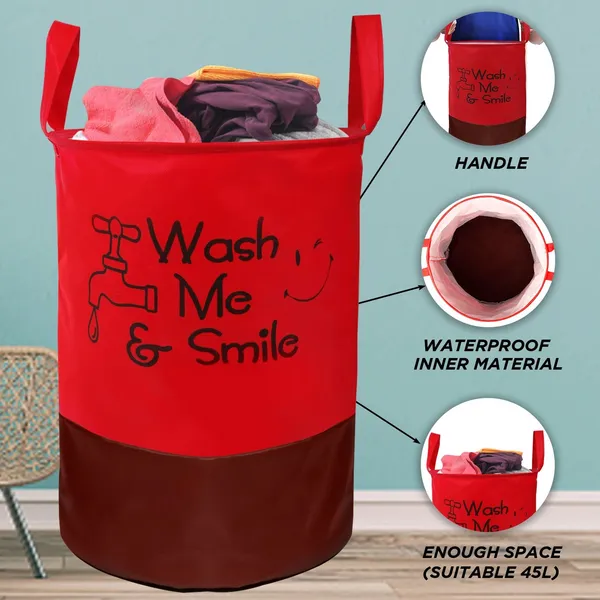 Foldable_Laundry_Bag_Capacity_45L_(Material-_Non-Wooven,_Color-_Red,_Size-17x14_Inches)