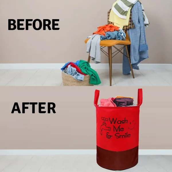 Foldable_Laundry_Bag_Capacity_45L_(Material-_Non-Wooven,_Color-_Red,_Size-17x14_Inches)
