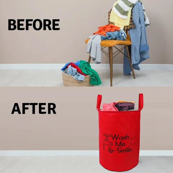 Foldable_Laundry_Bag_Capacity_45L_(Material-_Non-Wooven,_Color-_Red,_Size-17x14_Inches)