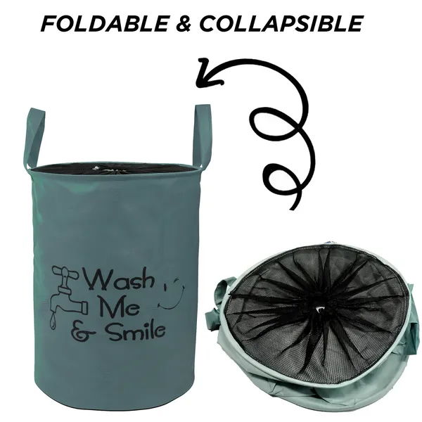 Foldable_Laundry_Bag_With_Net_LID_Capacity_45L_(Material-_Non-Wooven,_Color-_Gray,_Size-17x14_Inches)