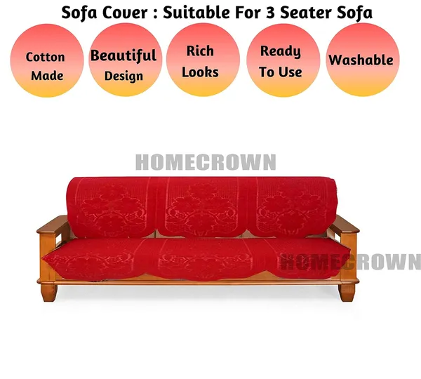 Polycotton_Standard_Floral_Design_Embossed_Texture_Cotton_3_Seater_Sofa_Cover_(Standard,_Maroon)