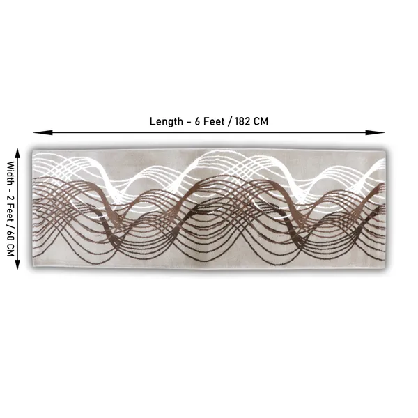 Luxury_Cube_Printed_Vintage_Persian_Bedside_Runner_Carpet_Rug_Anti_Skid_Backing_for_Home/Kitchen/Living_Area/Office_Entrance_(50_x_182_cm,_2_x_6_Feet_Multi)_Pack_of_1,_Wool_Blend_LC1501_Runner