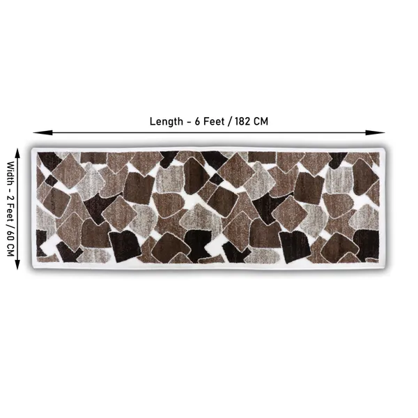 Luxury_Cube_Printed_Vintage_Persian_Bedside_Runner_Carpet_Rug_Anti_Skid_Backing_for_Home/Kitchen/Living_Area/Office_Entrance_(50_x_182_cm,_2_x_6_Feet_Multi)_Pack_of_1,_Wool_Blend_LC1502_Runner