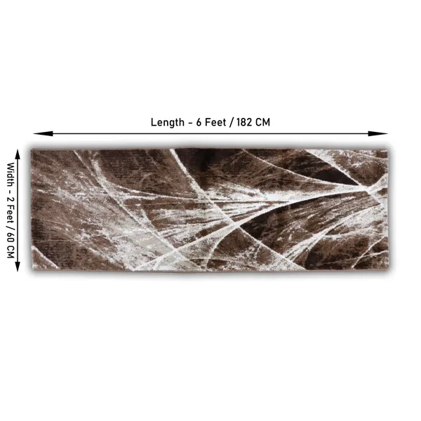 Luxury_Cube_Printed_Vintage_Persian_Bedside_Runner_Carpet_Rug_Anti_Skid_Backing_for_Home/Kitchen/Living_Area/Office_Entrance_(50_x_182_cm,_2_x_6_Feet_Multi)_Pack_of_1,_Wool_Blend_LC1503_Runner