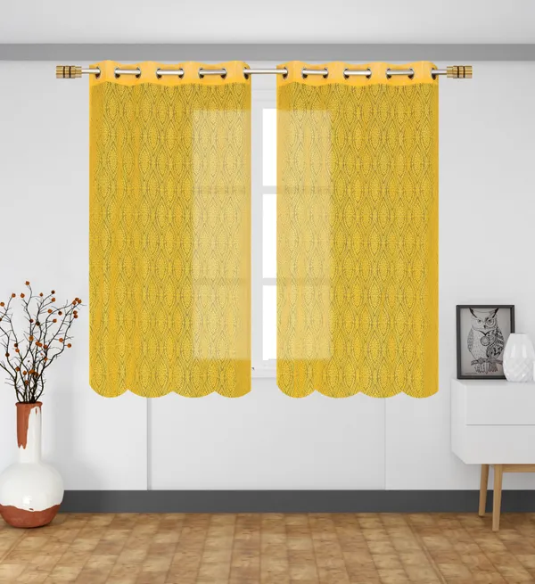 Luxury_Cube_Polyester_Beautiful_Floral_Damas_Design_Imported_Heavy_Net_Tissue_Pack_of_2_Pecs_Curtains_for_Yellow_Net_Curtains_4_x_5_Feet_Window_Net_for_Home_Living_Room_Use_Net_Curtains_NET1002_YELLOW_5