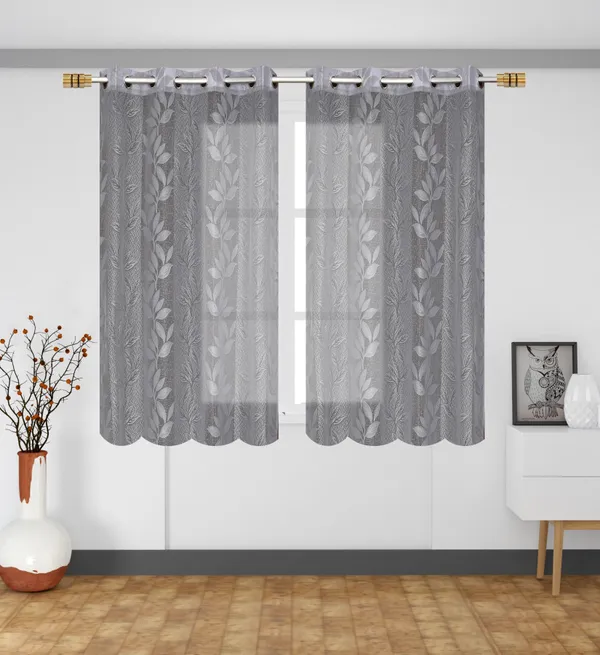 Luxury_Cube_Polyester_Beautiful_Floral_Damas_Design_Imported_Heavy_Net_Tissue_Pack_of_2_Pecs_Curtains_for_Grey_Net_Curtains_4_x_5_Feet_Window_Net_for_Home_Living_Room_Use_Net_Curtains_NET1010_GREY_5