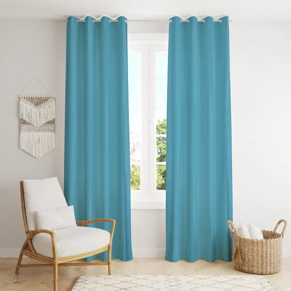 Luxury_Cube_Cotton_Curtains_for_Long_Door_9_Feet_Long_|_Medium_Window_Curtain_|_Yarn_Weaved_Parda_|_Modern_Parde_for_Living_Room_Bedroom_|_Screens_with_Eyelet_Ring_|Set_of_2_Color_Aqua