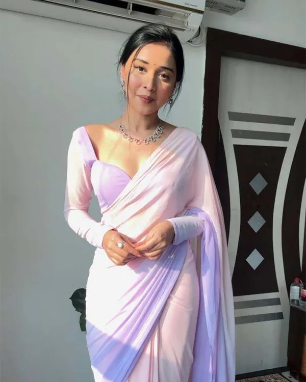 Light_Purple_Colour_1-Minute_Ready_To_Wear_Georgette_Saree_With_Blouse_Piece