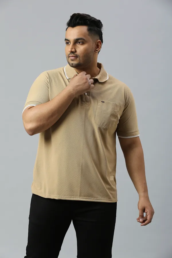 Plus_Size_Plain_Sand_Polo_T-_Shirt_(2102)
