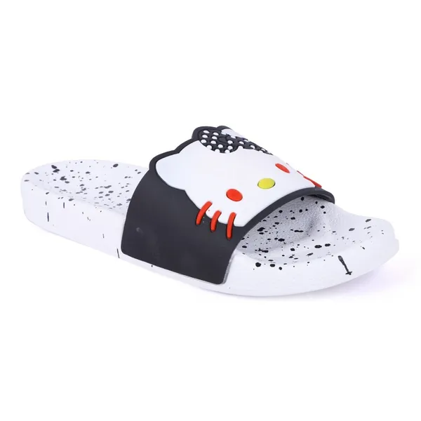 White_Silicon_Strap_And_Pvc_Slip_On_Sliders_For_Women