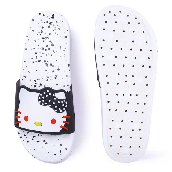 White_Silicon_Strap_And_Pvc_Slip_On_Sliders_For_Women