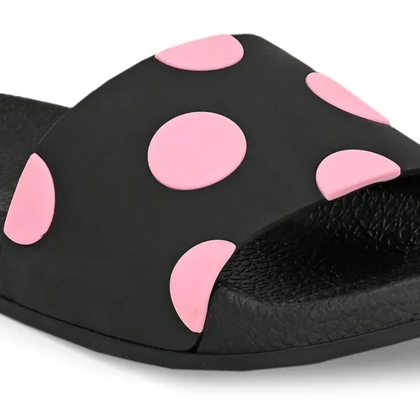 Black_Silicon_Strap_And_Pvc_Slip_On_Sliders_For_Women