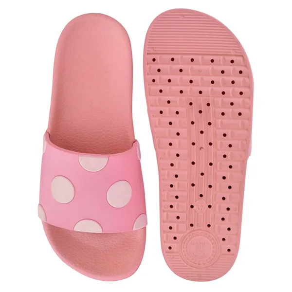Pink_Silicon_Strap_And_Pvc_Slip_On_Sliders_For_Women