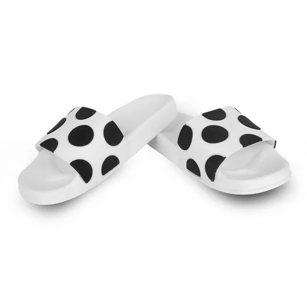 White_Silicon_Strap_And_Pvc_Slip_On_Sliders_For_Women