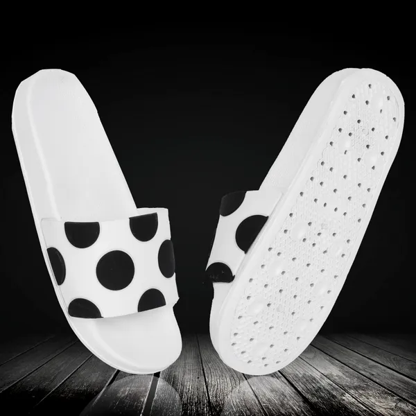 White_Silicon_Strap_And_Pvc_Slip_On_Sliders_For_Women