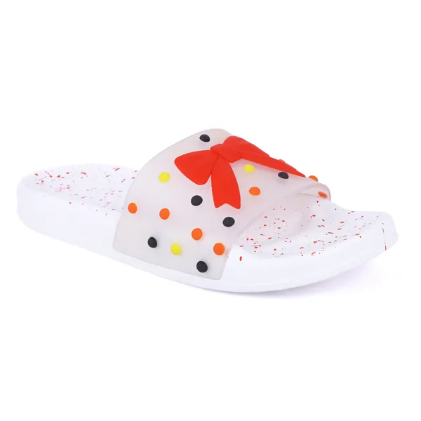 White_Silicon_Strap_And_Pvc_Slip_On_Sliders_For_Women