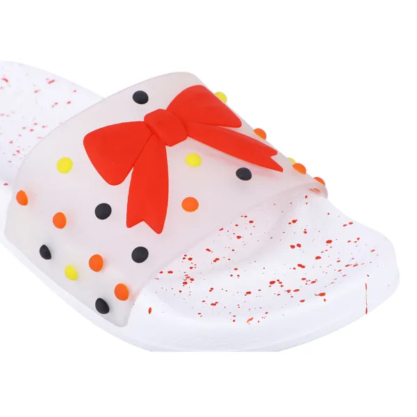 White_Silicon_Strap_And_Pvc_Slip_On_Sliders_For_Women