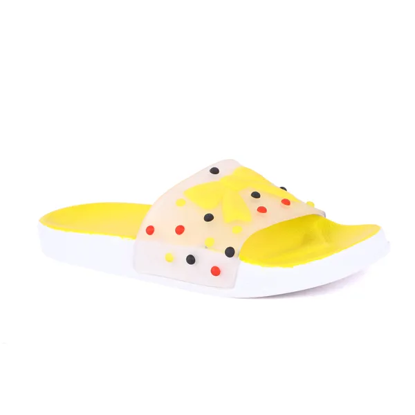 Yellow_Silicon_Strap_And_Pvc_Slip_On_Sliders_For_Women