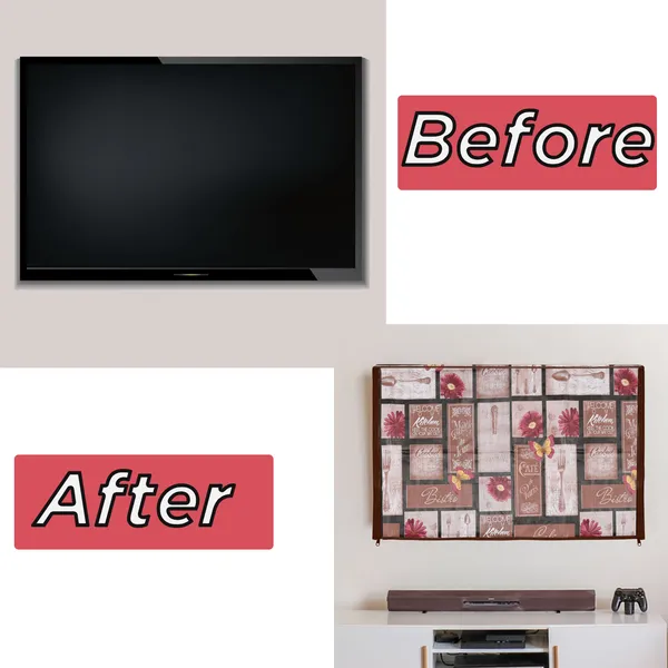 LCD/LED_T.V_Protector_Cover_For_26_Inch_Suitable_For_All_Major_Brands__(Material-_PVC,_Color-Brown,_Size-25.5x3x17_Inches)