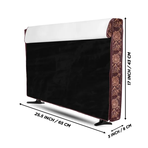 LCD/LED_T.V_Protector_Cover_For_26_Inch_Suitable_For_All_Major_Brands__(Material-_PVC,_Color-Brown,_Size-25.5x3x17_Inches)