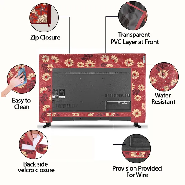 LCD/LED_T.V_Protector_Cover_For_26_Inch_Suitable_For_All_Major_Brands__(Material-_PVC,_Color-Yellow,_Size-25.5x3x17_Inches)